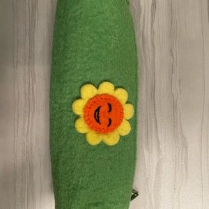 A wool pencil pouch